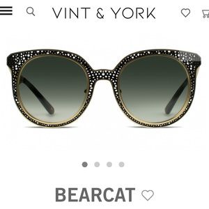 VINT & YORK ‘Bearcat’ Oversized Cat Eye Sunglasses